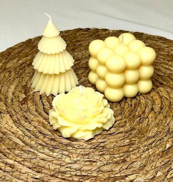 set de bougies artisanales