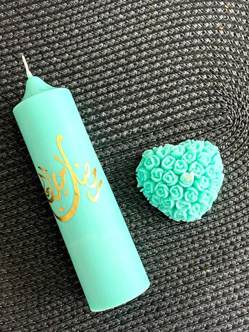 Duo de Bougies Turquoise