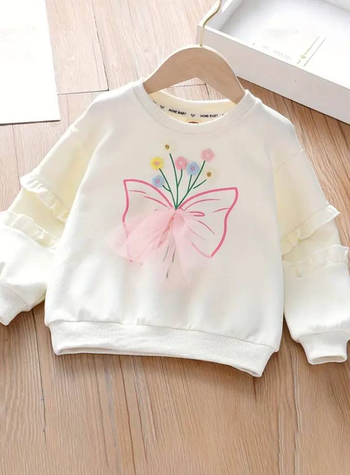 Chemisiers pour Filles avec Broderies et Volants