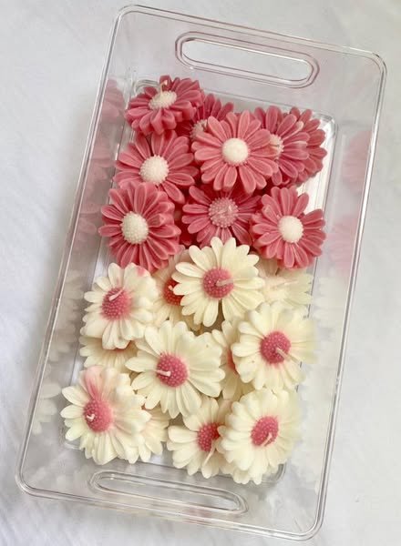 Fondants parfumés en forme de fleurs
